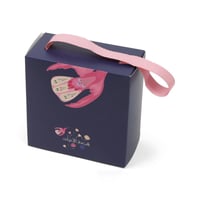 مجموعة (12) علبة توزيعات "فرحة الأعياد" باللون الب...