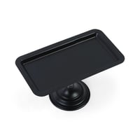 صينية تقديم بقاعدة مرتفعة و غطاء شفاف - لون أسود |...