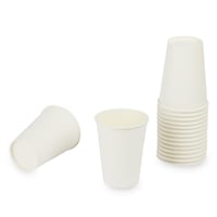 كرتون (1000) كوب ورق أبيض فاخر | 12 انز