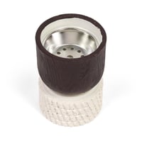 مبخرة بتصميم عصري بقاعدة لون بيج | 6.3*9 سم