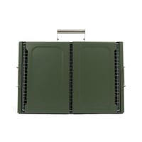 شواية فحم محمولة وقابلة للطي من الستيل لون اخضر