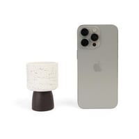 مبخرة سيراميك فاخرة باللون الأبيض