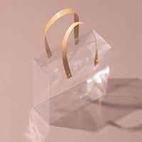 أكياس هدايا فاخرة وشفافة - (6) حبة |19*8*19 سم