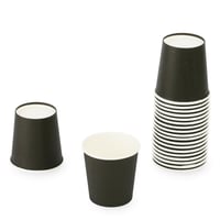 كرتون (1000) كوب ورق أسود فاخر |4 انز