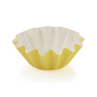 ورق كب كيك مقوى بلون أصفر - (12) حبة