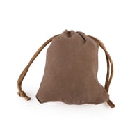 اكياس مخمل بني للهدايا والتوزيعات فاخرة - (12)حبة...