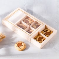 مجموعة (12) علبة فاخرة للشوكليت والحلويات لون بيج...