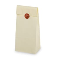 مجموعة (50) كيس ورق بلون بيج قابل للإغلاق | 12*8.3...