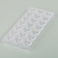 قالب اكريليك للشوكلاته بشكل قلب - 21 قالب