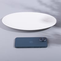 صحن سيراميك بيضاوي بلون أبيض | 30*18 سم