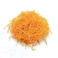 قصاصات ورق أصفر مجعد و مقوي لتغليف الهدايا والمنتج...