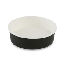 زبدية ورق بلون أسود بدون غطاء - (25)حبة | 16 انز