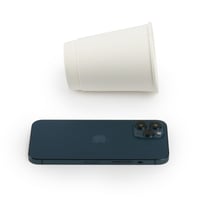 أكواب ورق لون ابيض بطبقتين - (25) حبة | 12 انز