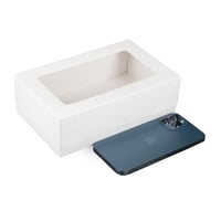 مجموعة (12) علبة بيضاء بتصميم فاخر للمعمول والحلوي...