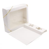 مجموعة (6) علب للفطائر والحلويات والتمريه بنافذة ش...