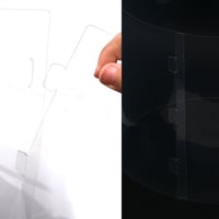 علبة دائرية شفافة للهدايا والكيك المرتفع بغطاء وقا...