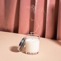 مجموعة (6) علب شمع فاخرة شفافة بغطاء فضي