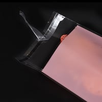 مجموعة (100) كيس شفاف للكوكيز والحلويات - وردي بنق...