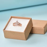 مجموعة (12) علبة اكسسوارات بلون كرافت بني