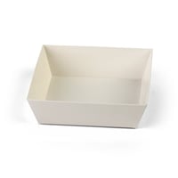 علب ورق بيضاء مربعة بغطاء منفصل شفاف -(10) حبة | 1...