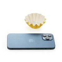 ورق كب كيك مقوى بلون أصفر - (12) حبة