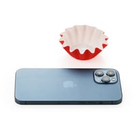 ورق كب كيك مقوى بلون أحمر - (12) حبة