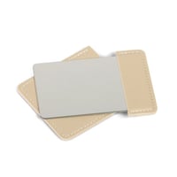 مرايا بغطاء جلد فاخرة توزيعات للمناسبات لون بيج -(...