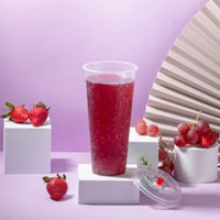 مجموعة (25) كوب بلاستيك شفاف |24 انز