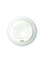 مجموعة (25) غطاء بلاستيك أبيض سميك للأكواب الورقية...