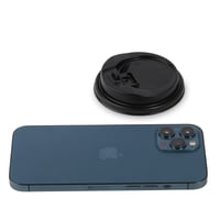 غطاء بلاستيك أسود فاخر لأكواب الورق - (50)حبة | 9...