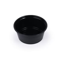 مجموعة (100) علب صوص بلاستيك بلون أسود مع غطاء |3...
