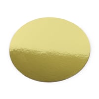 مجموعة (8) قواعد كيك دائرية بلون ذهبي فاخر |26 سم