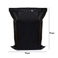 مجموعة (50) كيس شحن أسود محكم الإغلاق