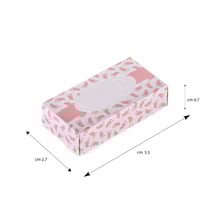 مجموعة (12) علبة مناديل لتوزيعات المواليد - وردي