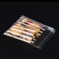 مجموعة(100) كيس شفاف ثلجي للكوكيز والحلويات - وردي...