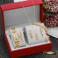 طقم ساعة نسائية مميزة مع إكسسوارات موديل M-127