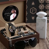 طقم ساعة رجالية مع واكسسوارت