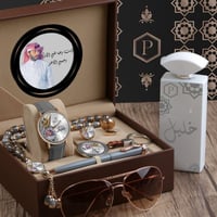 طقم ساعة رجالية مع واكسسوارت