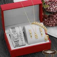 طقم ساعة نسائية مميزة مع إكسسوارات موديل M-127