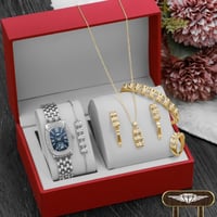 طقم ساعة نسائية مميزة مع إكسسوارات موديل M-127