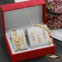طقم ساعة نسائية مميزة مع إكسسوارات موديل M-127