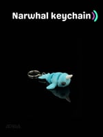 Narwhal keychain