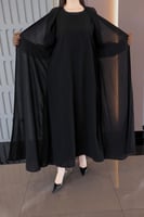 عباية كريب ملكي قطري – فاخرة وعملية