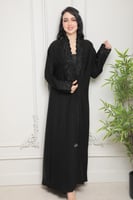 عباية انترنت كوري بتطريز حلوزني فاخر وأناقة خالدة