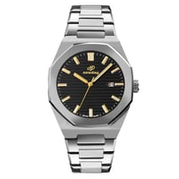 4 سوار فضي مينا اسود