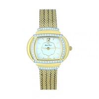 2 gold enamel white