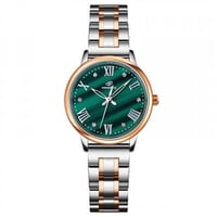 6 Mix Rose Gold Green Enamel