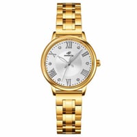 12 gold white enamel silver hands