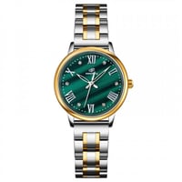 4 gold mixed with green enamel