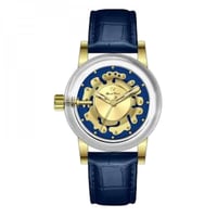 2 جلد ازرق وجه ذهبي